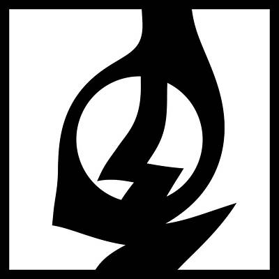 Minimalist Digital Art - Incognito by Vic Eberly