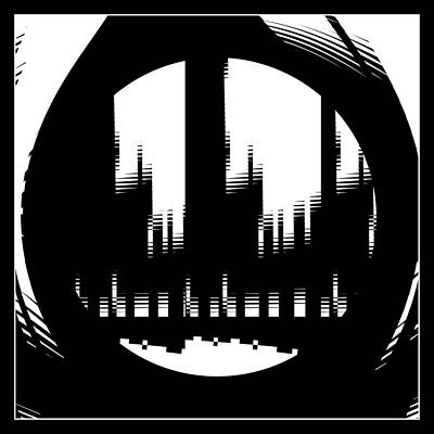 Minimalist Digital Art - Industrial Disease by Vic Eberly