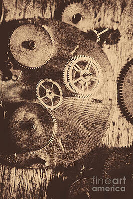Intricate Clockwork Mechanism Photograph
