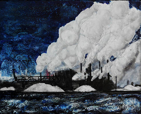 Industry at Night by Anita Thomas