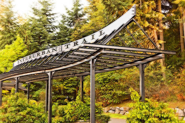 Washington Photograph - Interurban Trail Wonderland by Mary Jo Allen
