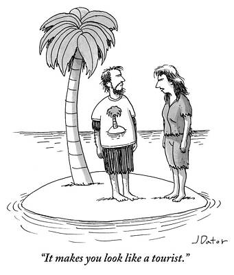 Stranded Island Conversation Drawing