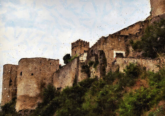 Historical Painting - Italy, Panoramas From Abruzzo - 01 by AM FineArtPrints