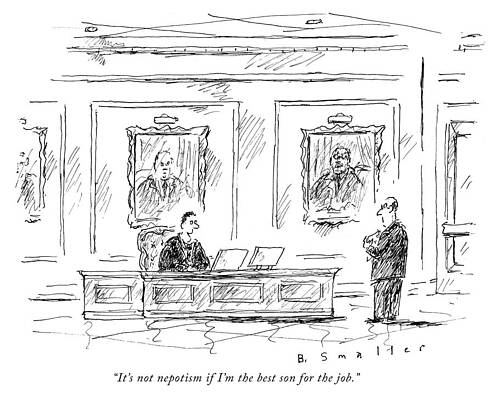 Office Meeting with Family Portraits Wall Art