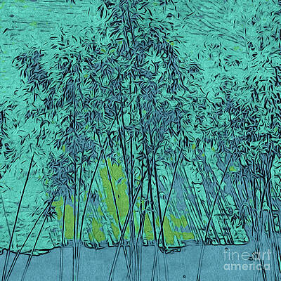 Wall Art featuring the photograph Jade Bamboo Garden by Onedayoneimage Photography