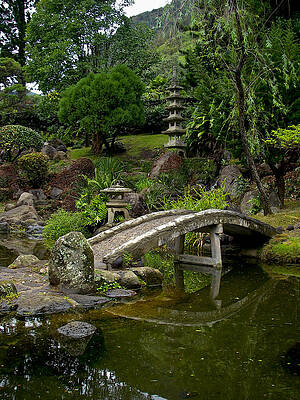 Sea Photograph - Japanese Garden Maui Hawaii by Waterdancer