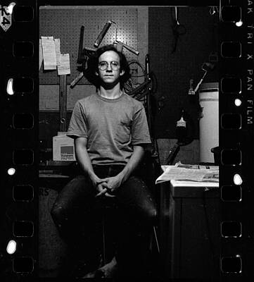 Phoenix Photograph - Self Portrait, In Darkroom, 1972 by Jeremy Butler