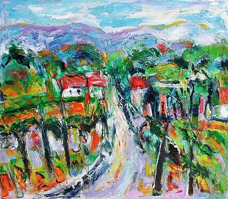 Place Wall Art featuring the painting Journey Through The Vines by Jeremy Holton