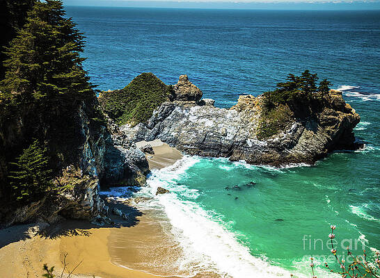 California Photograph - Julia Pfeiffer Burns State Park - McWay Falls by Blake Webster