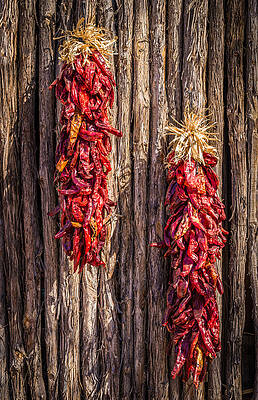 Wall Art featuring the photograph Just Hanging Around - New Mexico Chile Ristra Photograph by Duane Miller
