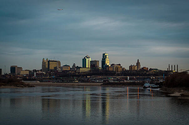 Missouri Wall Art featuring the photograph Kaw Point Looking East by Jeff Phillippi