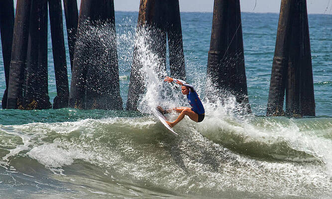 Keely Andrew Wall Art featuring the photograph Keely Andrew Surfer Girl by Waterdancer