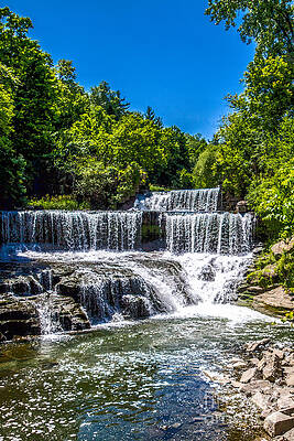 Finger Lake Photograph - Keuka Outlet Waterfall by William Norton