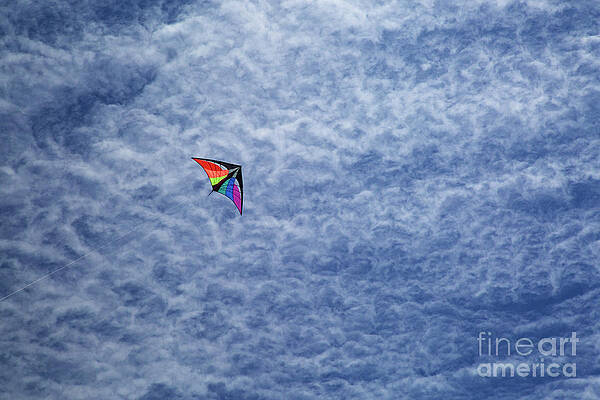 Summer Photograph - Kite Against An Clouded Sky by Bruce Block