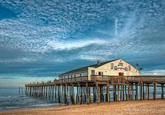Abstract Photograph - Kitty Hawk Pier And Altocumulus 5039 by Dan Beauvais