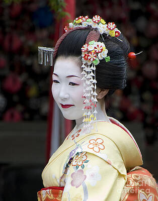 Flower Photograph - Kyoto Geisha by Waterdancer
