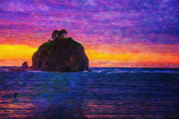 Digital Art - La Push In The Olympic National Park by Miroslav Liska
