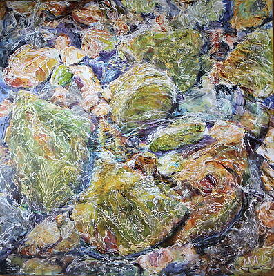 Textured Wall Art featuring the painting Labyrinth by Madeleine Arnett