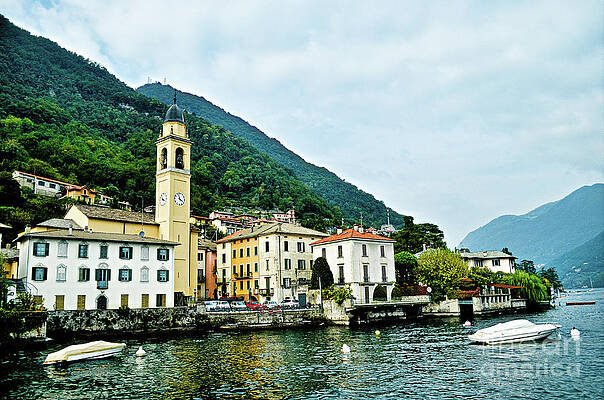 Boat Photograph - Lake Como View by La Dolce Vita