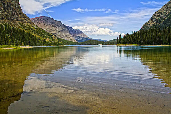 Wildlife Wall Art featuring the photograph Lake Josephine Many Glacier Montana by Waterdancer