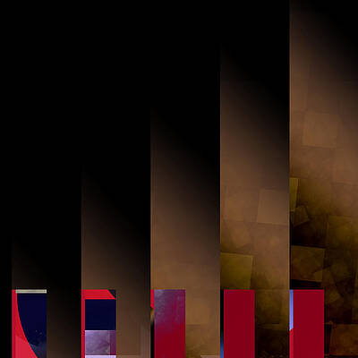 Geometric Wall Art featuring the digital art Largo 1 by Vic Eberly