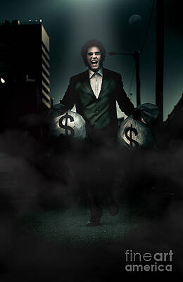 Wall Art featuring the photograph Laughing All The Way From The Bank by Jorgo Photography