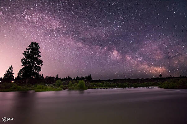 Milky Way Wall Art featuring the photograph Lava Falls Milky Way by Russell Wells