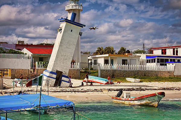 Mexico Wall Art featuring the photograph Leaning Lighthouse by Tatiana Travelways