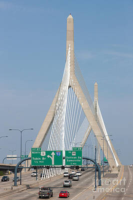 Zakim Bridge in Boston Wall Art