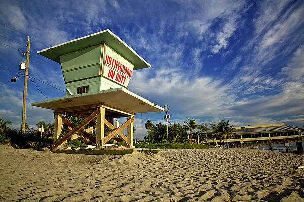 Florida Wall Art featuring the photograph Lifeguard House by Alberto Audisio