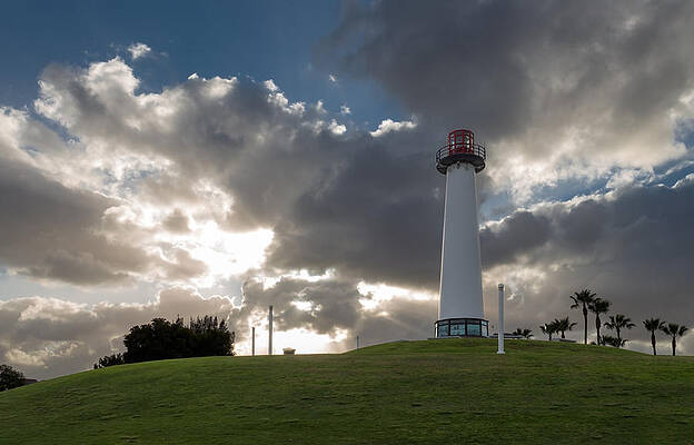 Sky Photograph - Lion's Lighthouse For Sight - 2 by Ed Clark