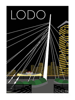 Digital Art - LODO By Night by Sam Brennan
