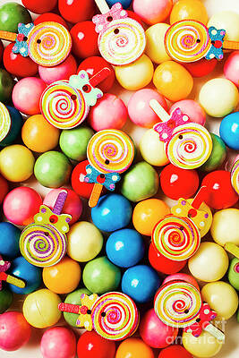 Rustic Photograph - Lolly Shop Pops by Jorgo Photography