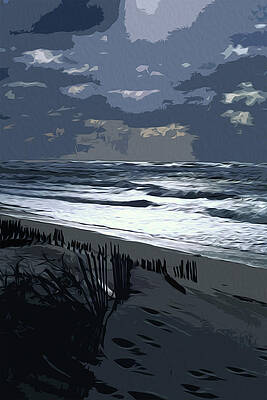 Summer Painting - Long Island Quogues Beaches by AM FineArtPrints