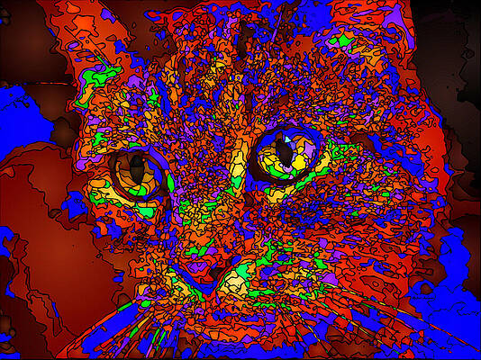 Accessory Wall Art featuring the digital art Looking For An Owner. Pet Series by Rafael Salazar