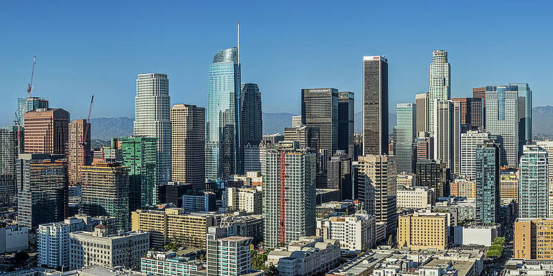 Los Angeles Wall Art featuring the photograph Los Angeles City View by Kelley King