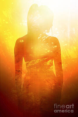 Wall Art featuring the digital art Love Is The Truth. Clear Light Is The Way by Jorgo Photography