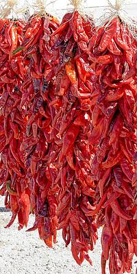 Wall Art featuring the photograph Lucky Chilies - New Mexico by KJ Swan