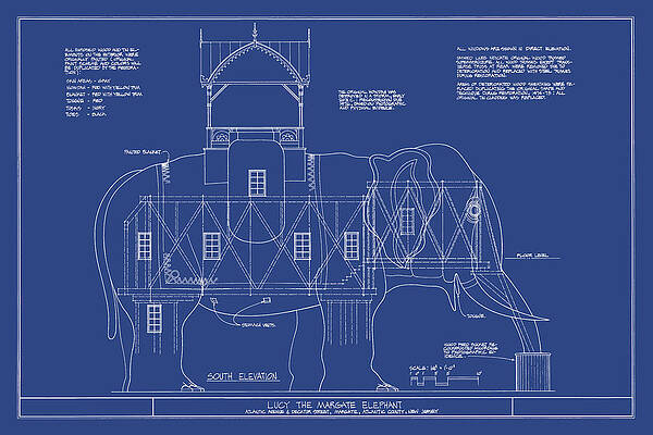 Lucy The Elephant - Margate, NJ - circa 1881 by Wall Artifact