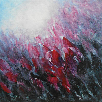 Flower Wall Art featuring the painting Luscious Tulips by Jane See