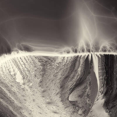 Unique Wall Art featuring the digital art Mackenzie Gorge by Vic Eberly