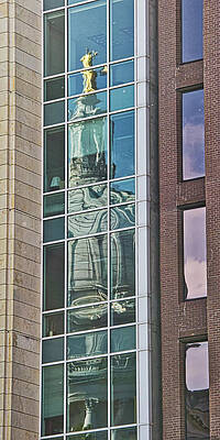 Reflection Photograph - Madison - Capitol Reflection by Steven Ralser