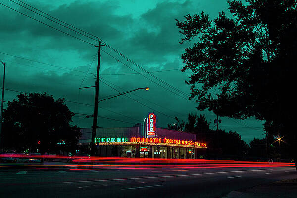 Building Photograph - Majestic Cafe by Kenny Thomas