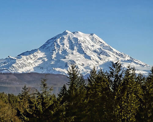 Majestic Snowy Mountain Landscape Wall Art