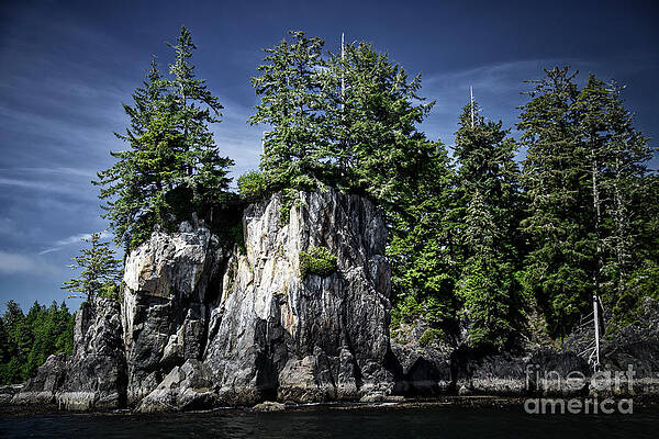 Summer Photograph - Majestic Rocks And Trees In Ucluelet, British Columbia by Bruce Block