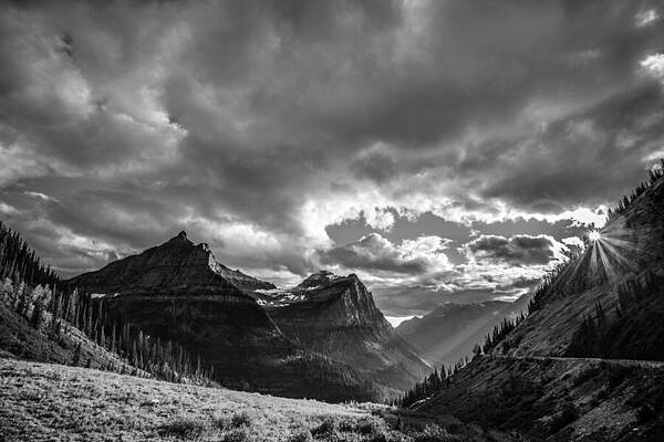 Wall Art featuring the photograph Majestic Sunset - Glacier National Park by Adam Mateo Fierro
