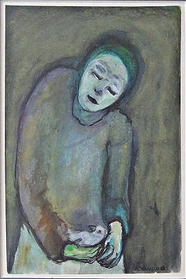 Man Holding Bird by Katt Yanda
