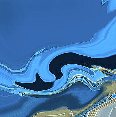 Wall Art featuring the digital art Marbled by Gina Harrison