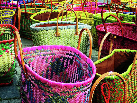 Market Baskets - Libourne by Rick Locke - Out of the Corner of My Eye