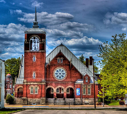 West Virginia Photograph - Market Street Church by Jonny D